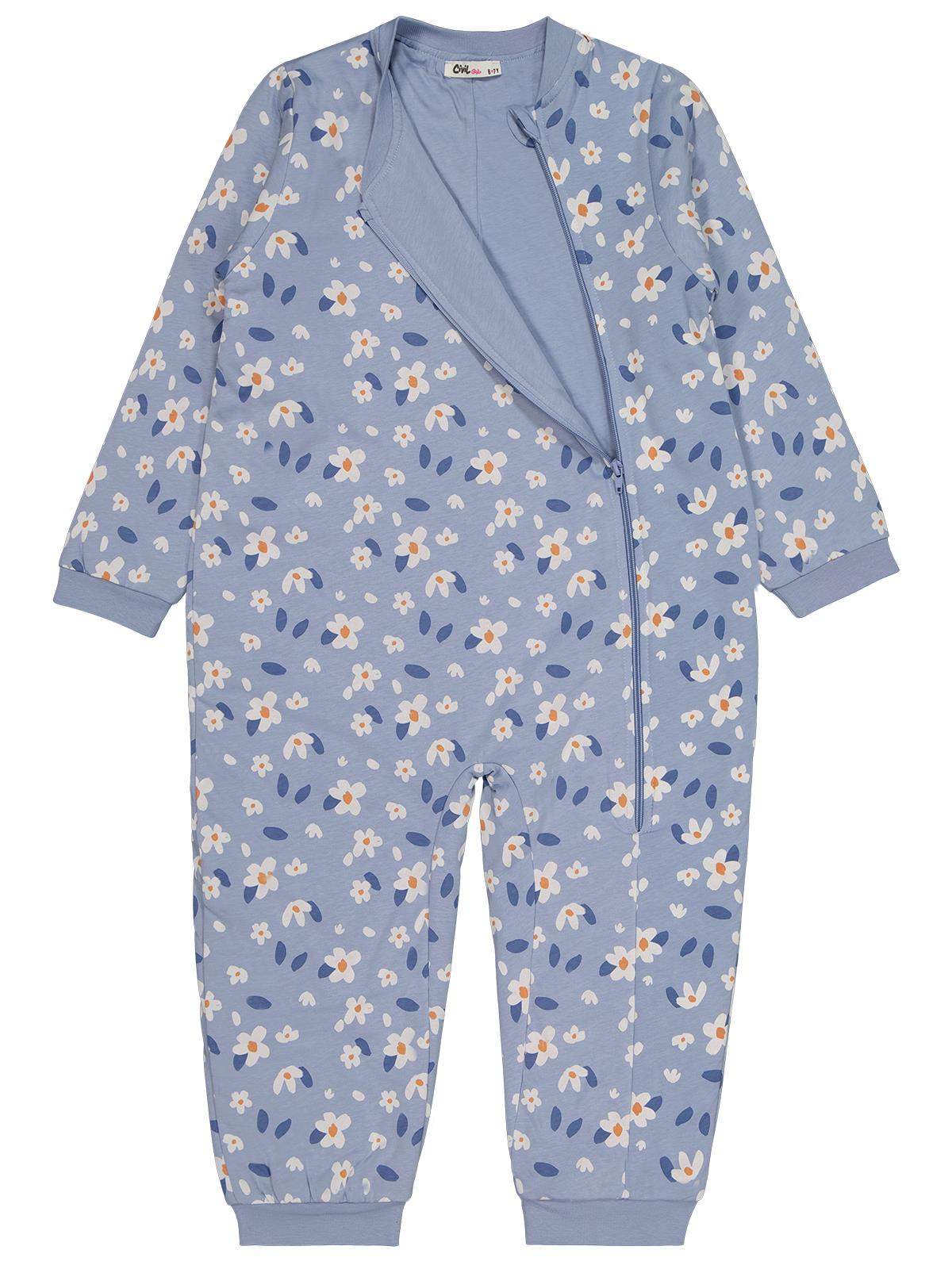 Civil Girls Papatyalar Empirme 30 Gr 6-9 Yaş Uyku Tulumu - Mavi