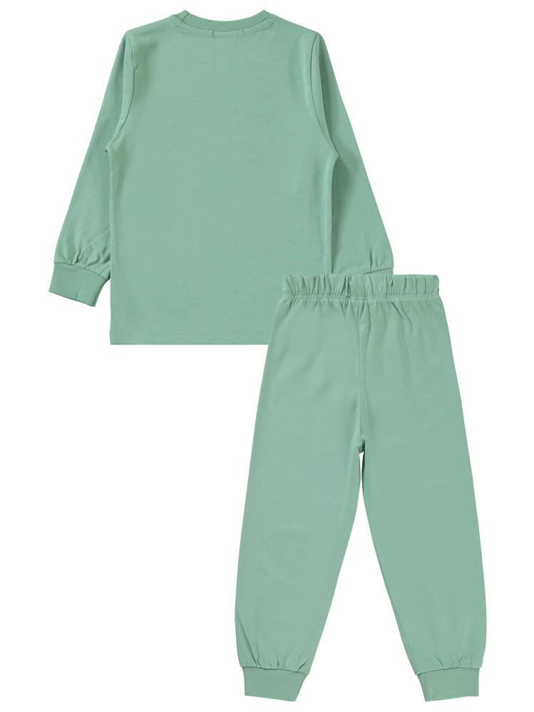 Civil Boys Kukuli Baskılı 2-5 Yaş Pijama Takımı - Haki
