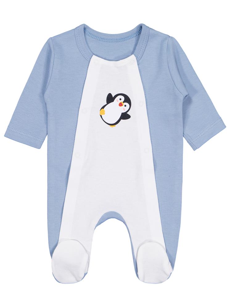 Civil Baby Penguen Emprime Prematüre Tulum - Mavi