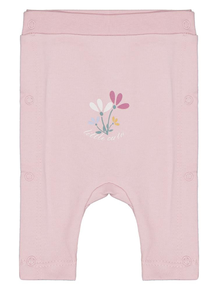 Civil Baby Çiçek Baskılı Prematüre Tek Alt Bebe - Pembe