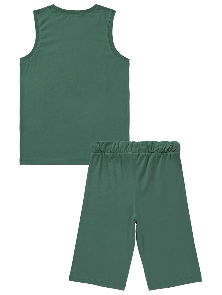 Civil Boys Skate Baskılı 10-13 Yaş Pijama Takımı - Haki