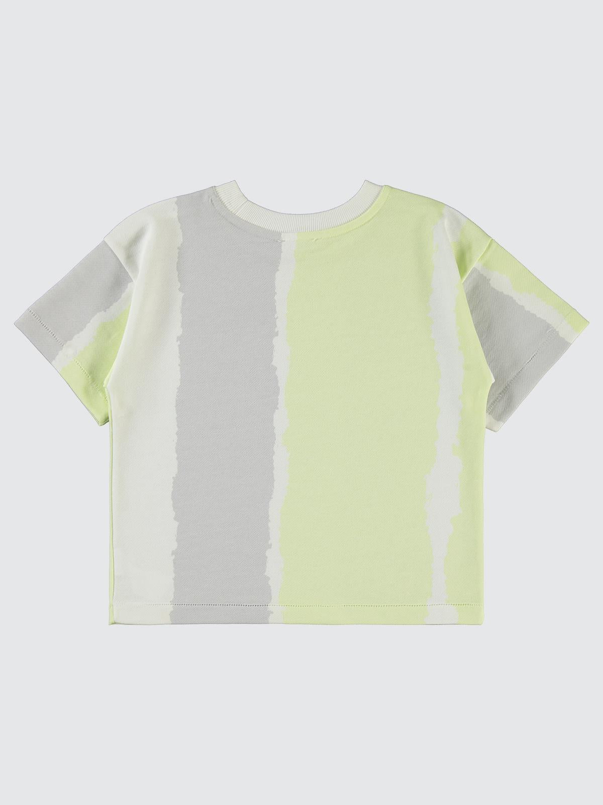 Civil Boys Dikey Batik Empirme 6-9 Yaş Tişört - Ekru