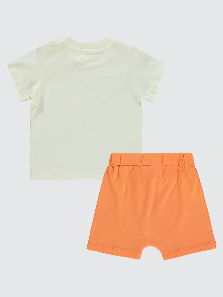 Civil Baby Cute Croco Baskılı 6-18 Ay Takım - Bej