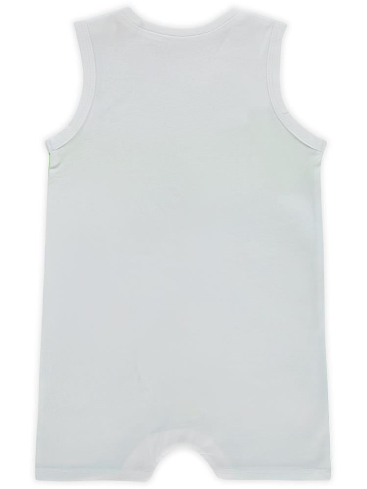 Civil Baby Sulu Boya Hayvanlar Baskılı 6-18 Ay Tulum - Beyaz