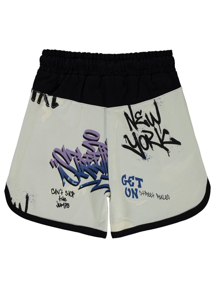 Civil Boys Street Style Emprime 10-13 Yaş Şort - Gri