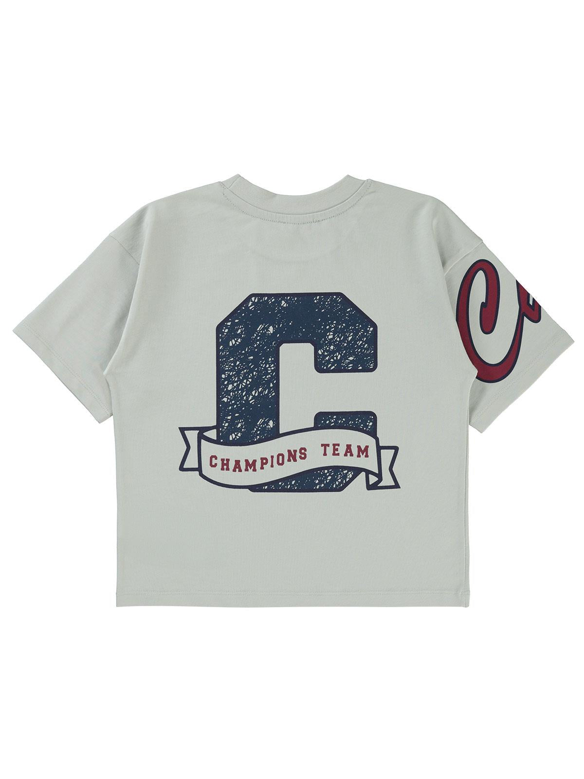 Civil Boys Champıons Baskılı 6-9 Yaş Tişört - Lacivert