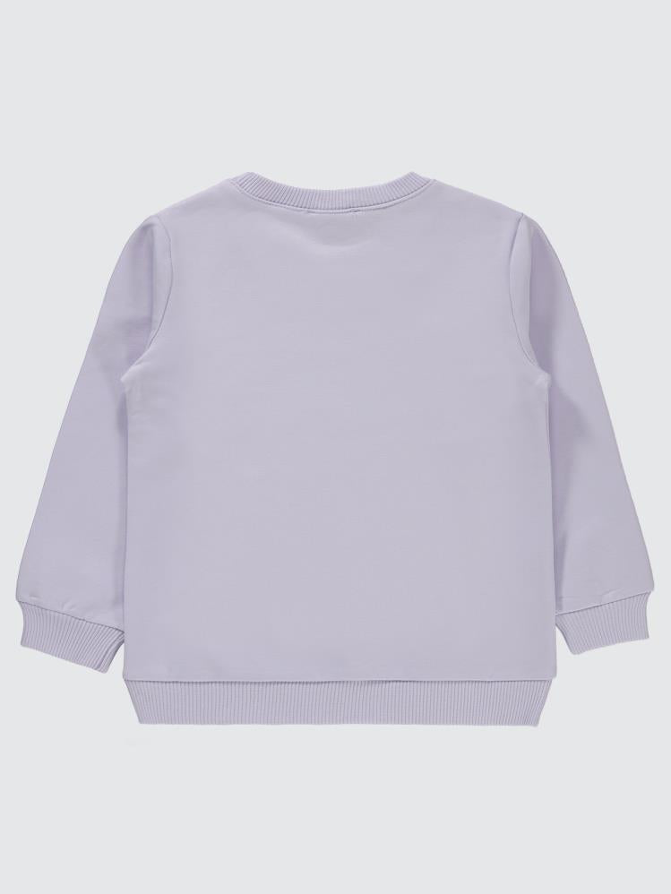 Civil Girls Basic 2-5 Yaş Sweatshirt - Lila