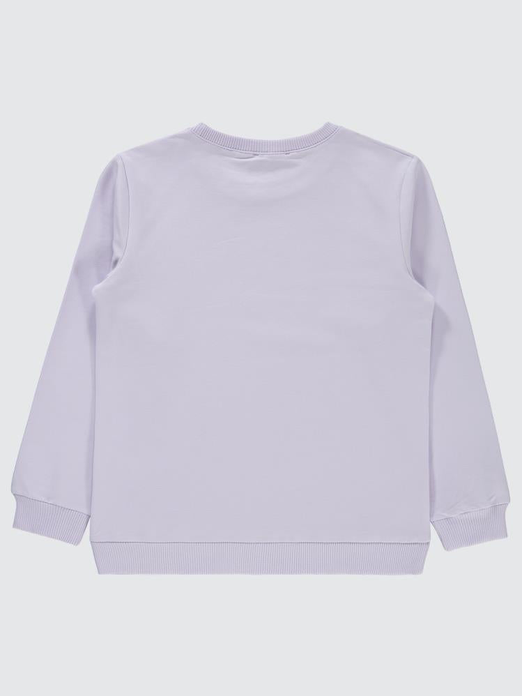 Civil Girls Basic 6-9 Yaş Sweatshirt - Lila