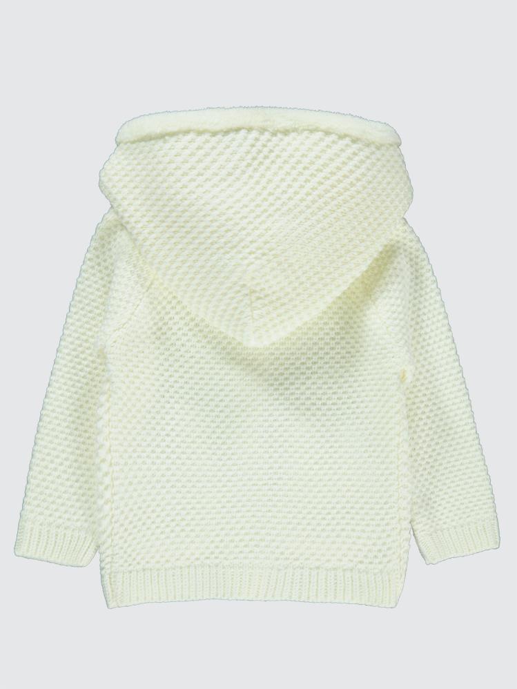 Civil Baby Tavşan Nakışlı 6-18 Ay Hırka - Ekru