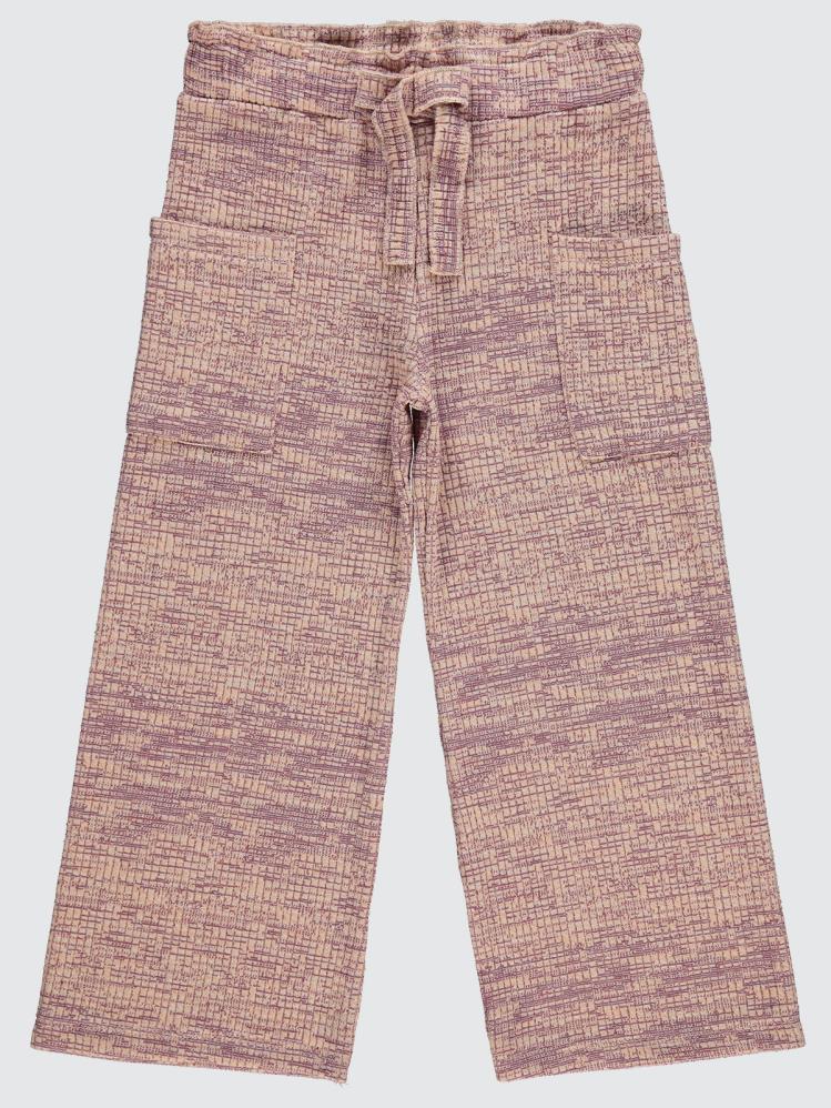 Civil Girls Renkli Melanjlı Kaşkorse 6-9 Yaş Pantolon - Pudra