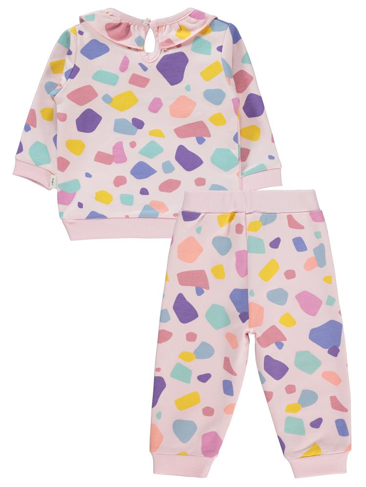 Civil Baby Nakışlı 6-18 Ay Takım - Pembe