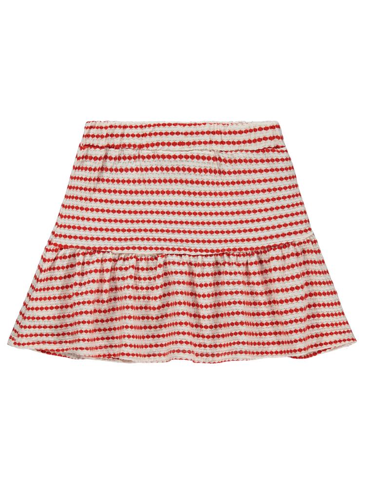 Civil Girls 3 Boyutlu Jakar 6-9 Yaş Etek - Kırmızı