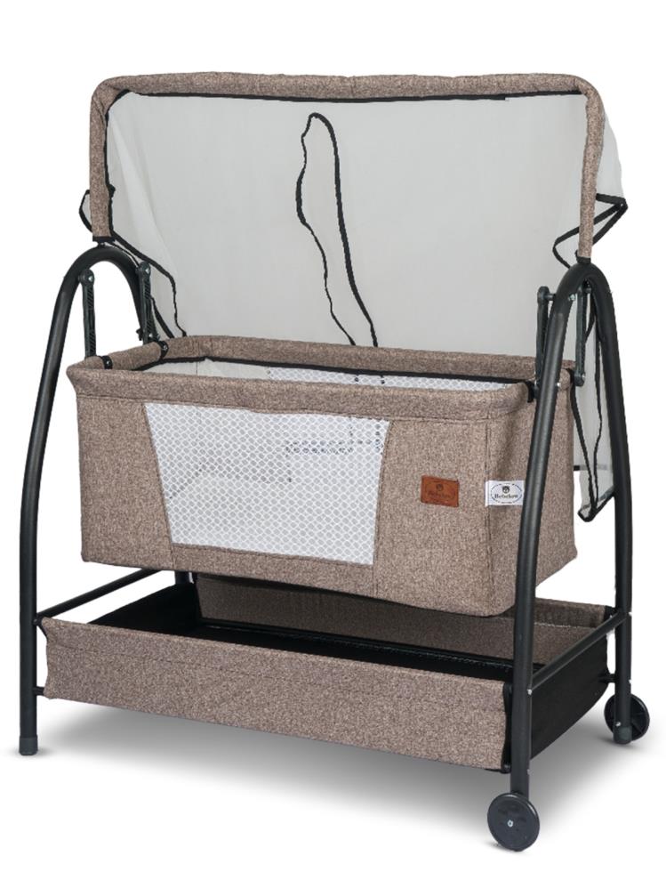 Bebelow Diamond Portatif Beşik - Kahverengi