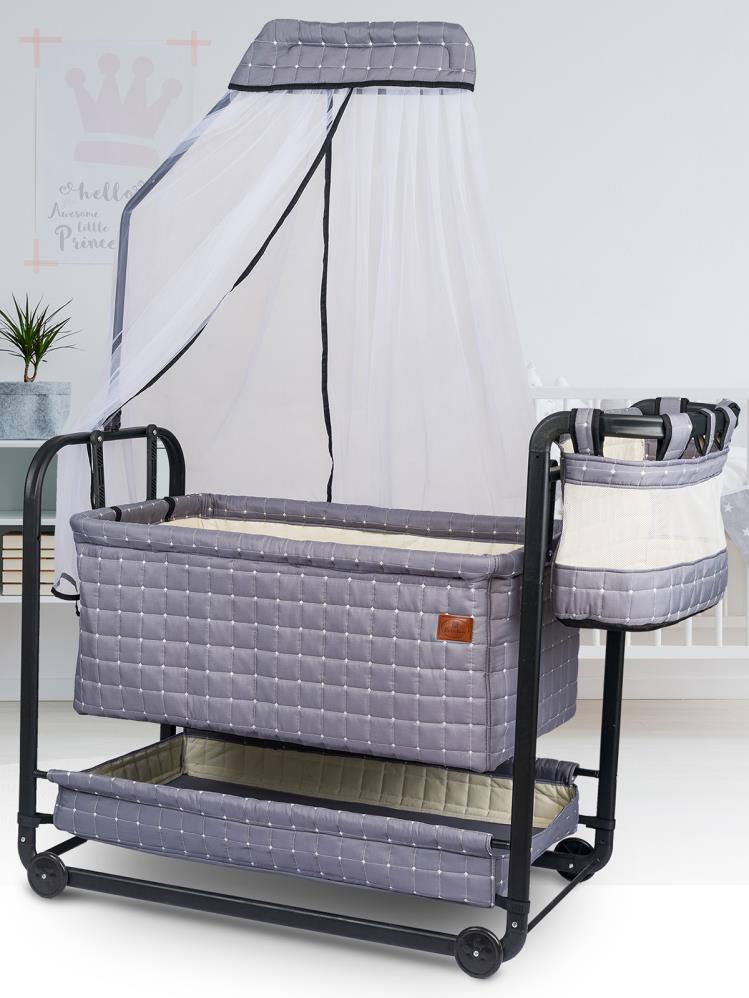 Bebelow Safir Portatif Beşik - Gri
