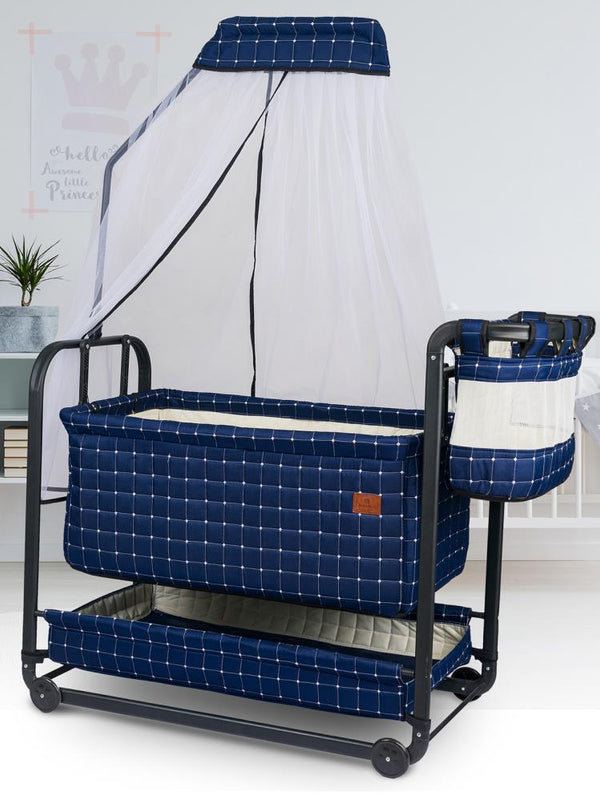 Bebelow Safir Portatif Beşik - Lacivert