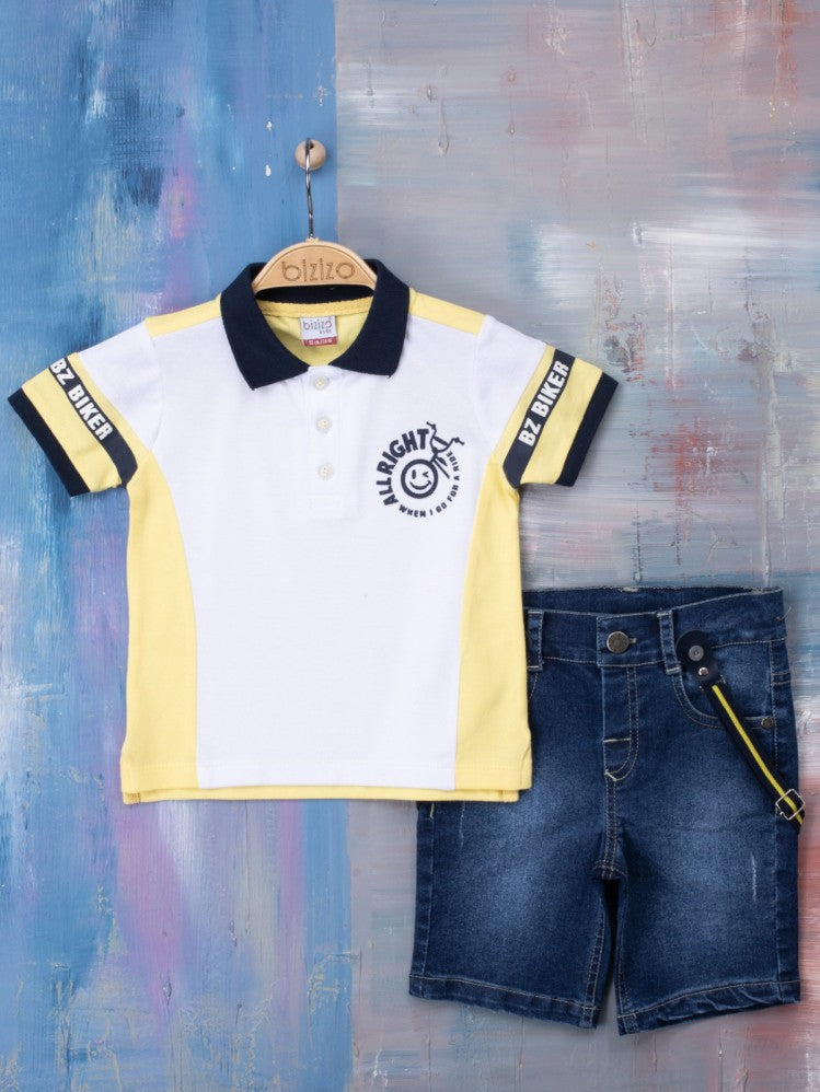 Bizizo All Right 9-24 Ay Takım - Sarı