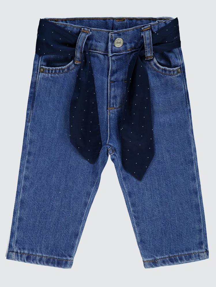 Civil Baby Beli Fırfırlı 6-18 Ay Pantolon - Mavi