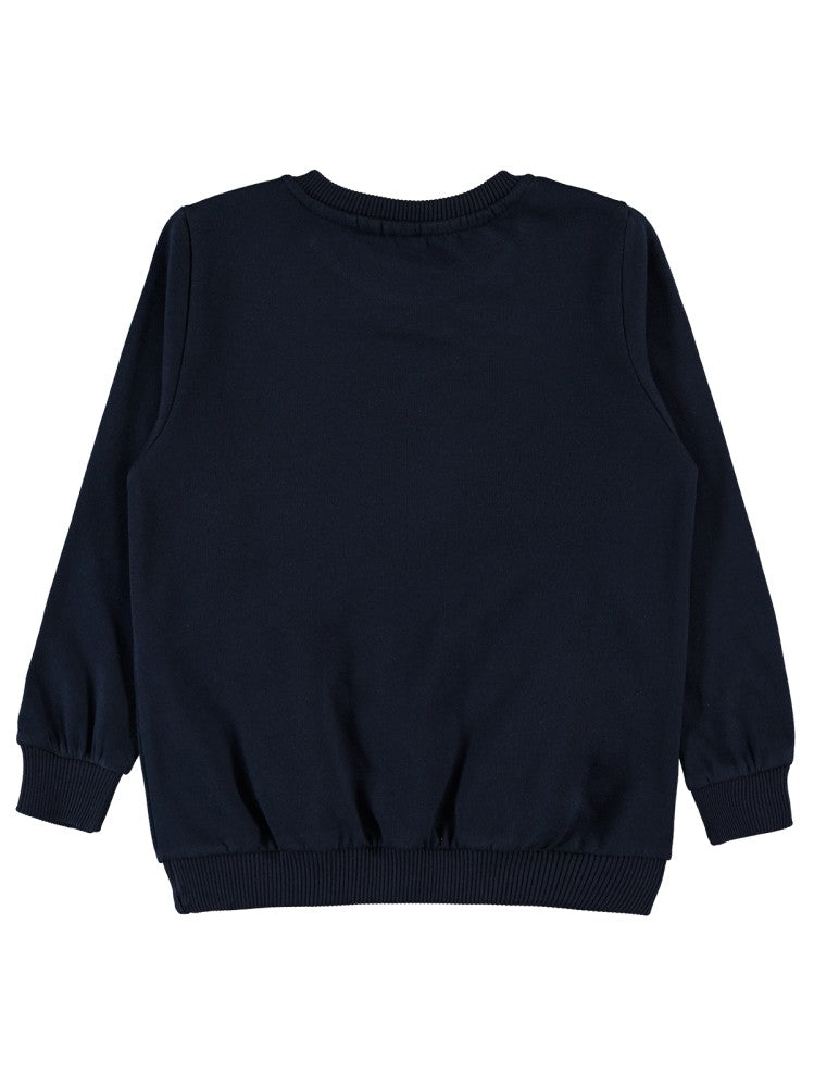 Superman Logo Baskılı 2-5 Yaş Sweatshirt - Lacivert