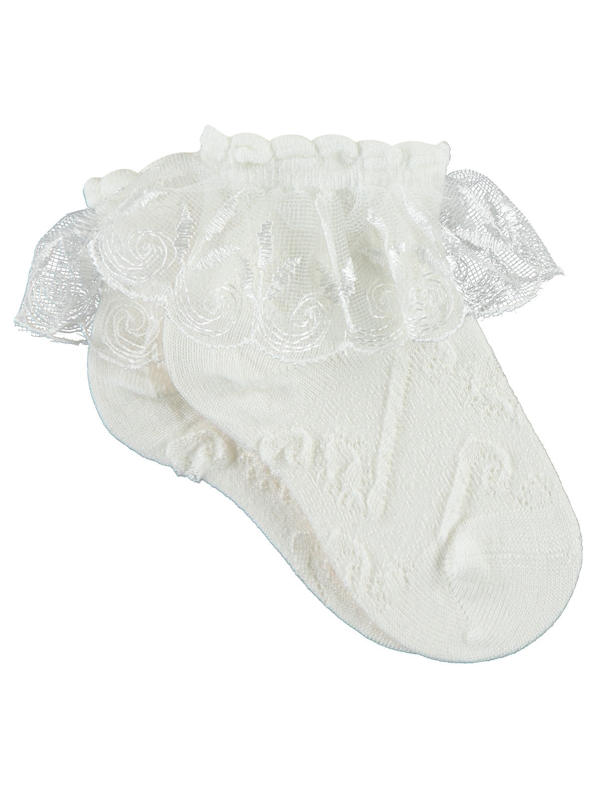 Civil Girls Dantel Aks.Bambu 3-9 Yaş Soket Çorap - Ekru