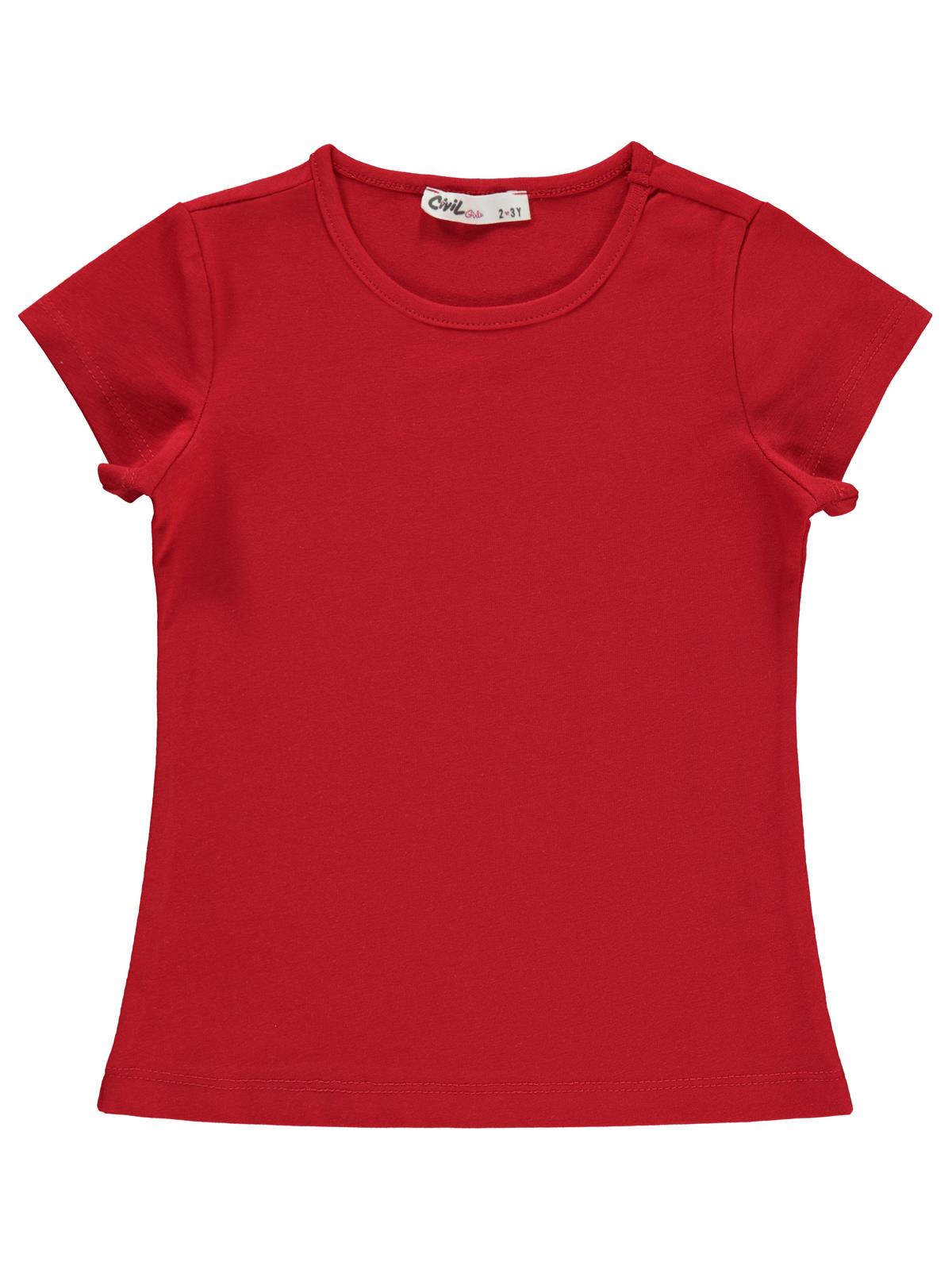 Civil Girls Basic 2-5 Yaş Tişört - Kırmızı