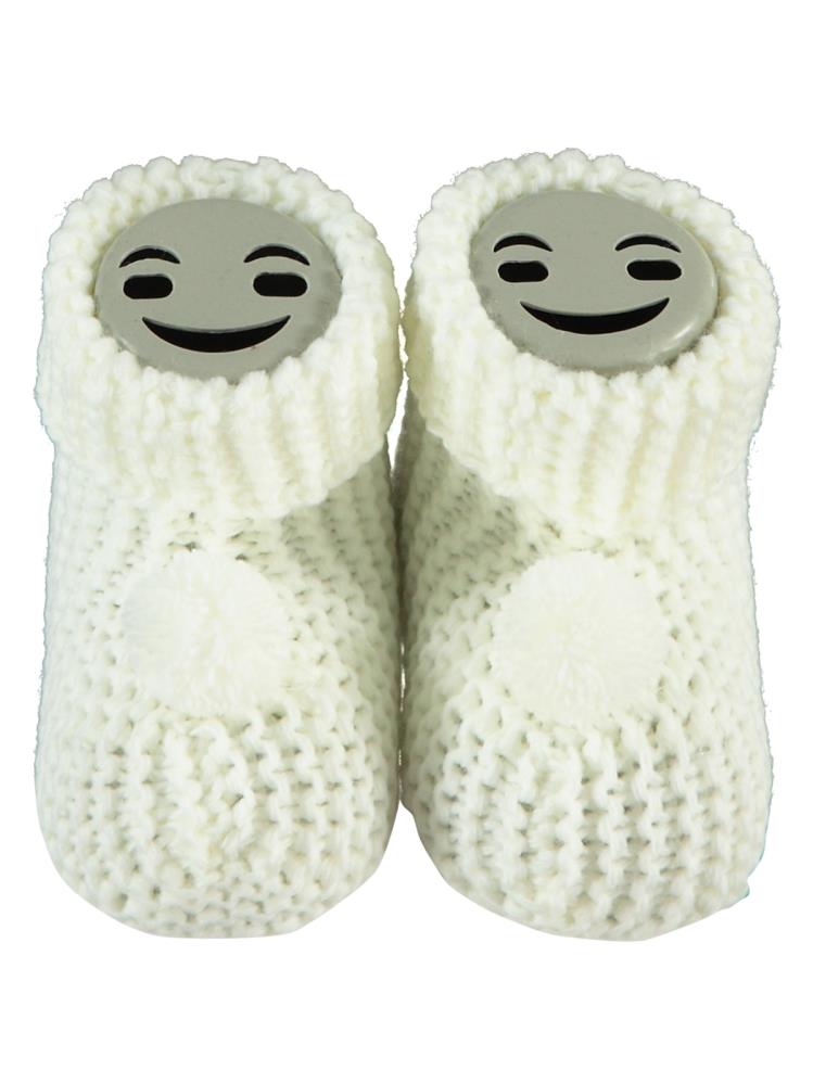 Civil Triko Ponpon Patik - Ekru