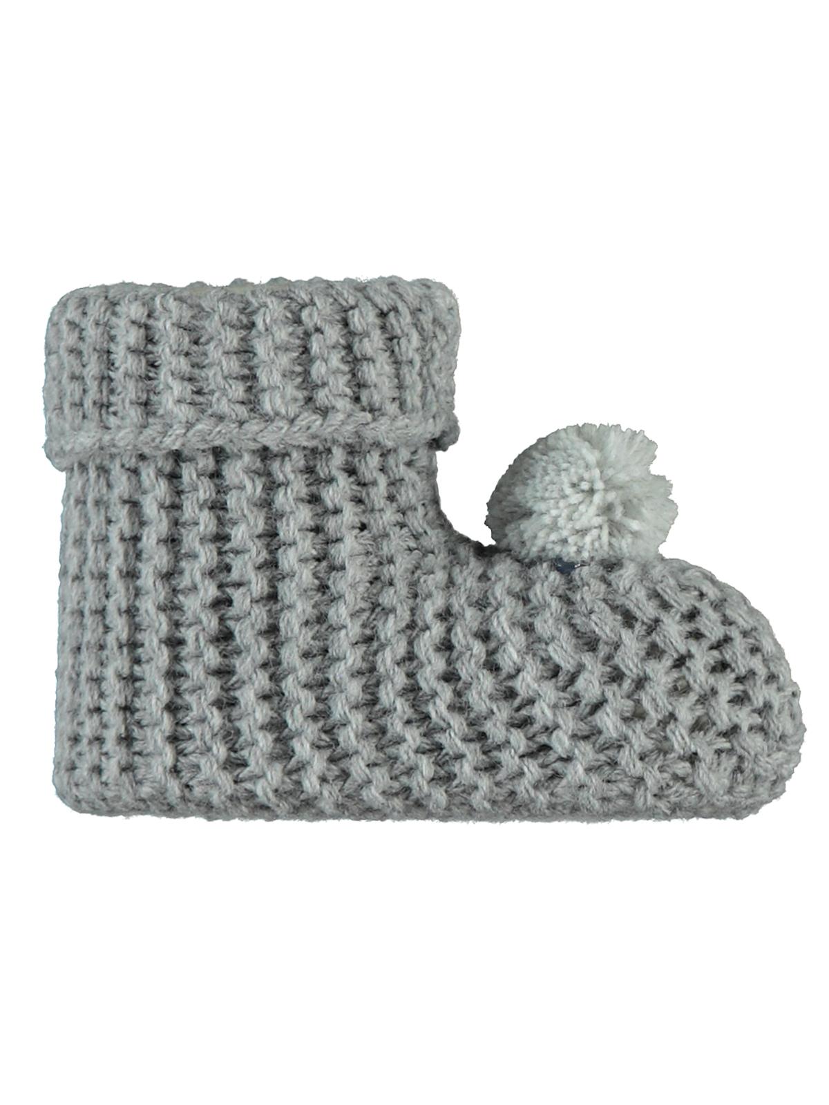 Misket Triko Ponpon Patik - Gri