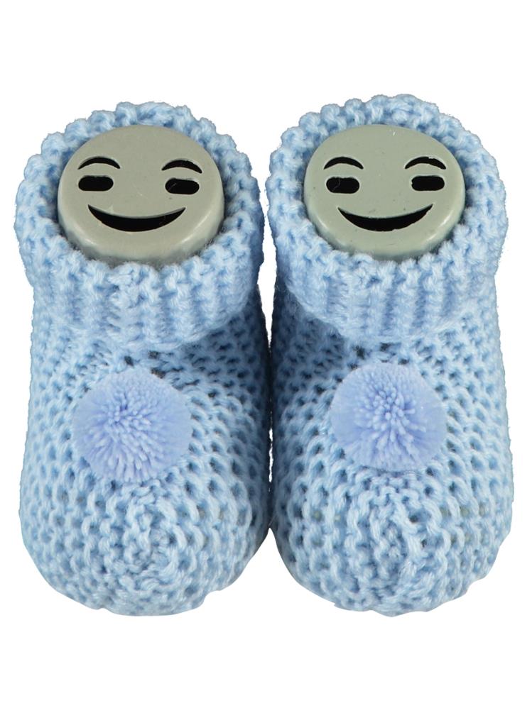 Civil Triko Ponpon Patik - Mavi