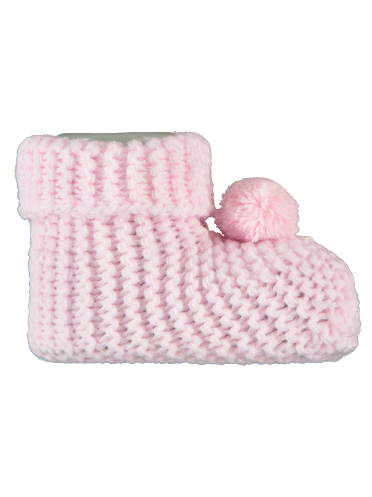 Misket Triko Ponpon Patik - Pembe