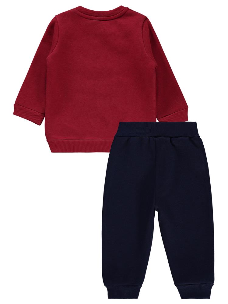 Civil Baby 2 Li Mamas Baskılı 6-18 Ay Takım - Bordo