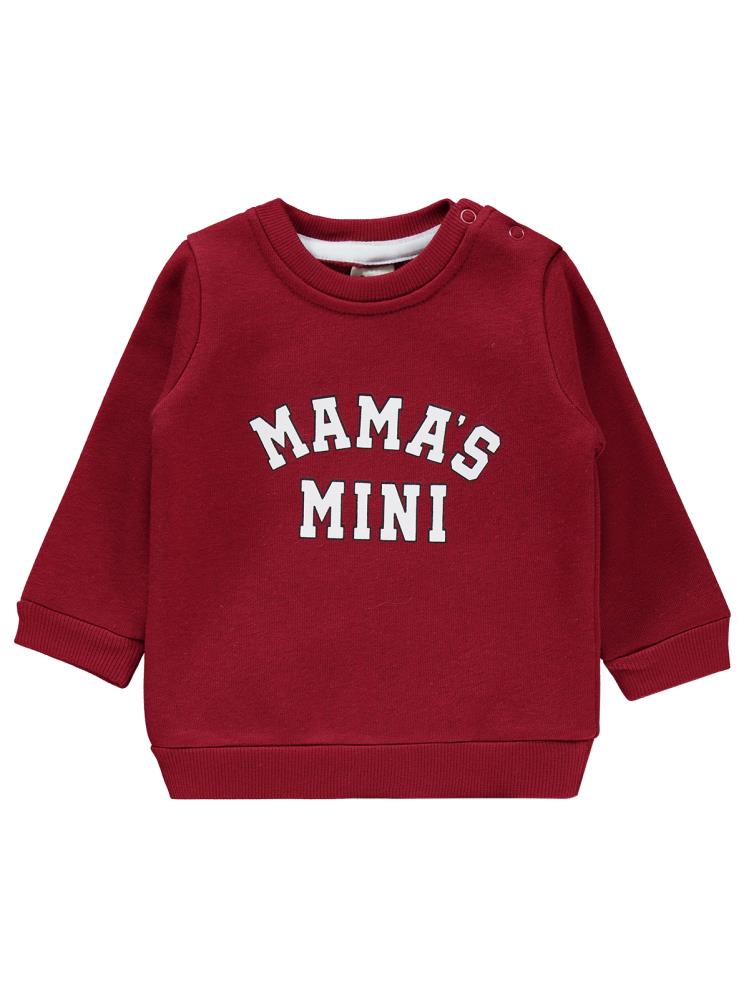Civil Baby 2 Li Mamas Baskılı 6-18 Ay Takım - Bordo
