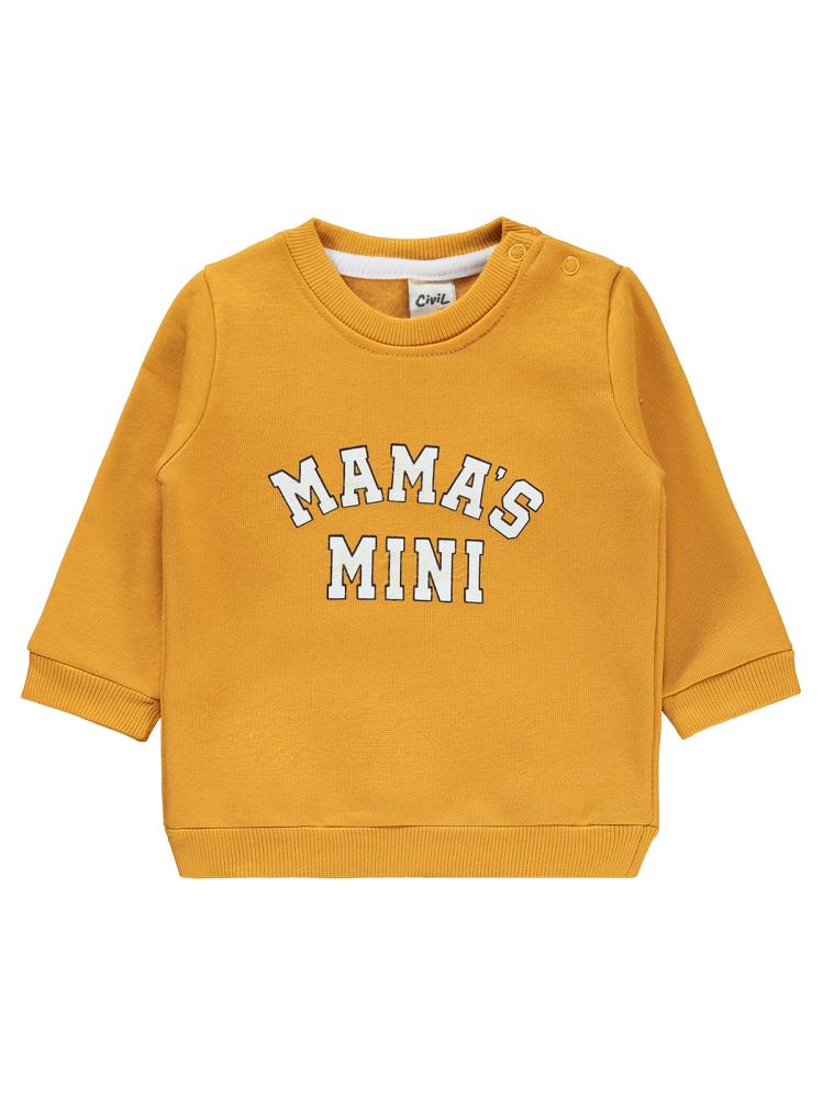 Civil Baby 2 Li Mamas Baskılı 6-18 Ay Takım - Hardal