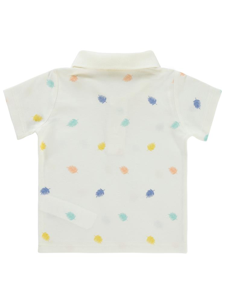 Civil Baby Yaprak Empirme 6-18 Ay Tişört - Ekru