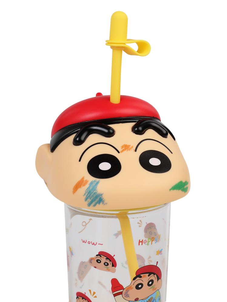 Vagonlife Crayon Shinchan Tritan Pipetli Matara 500 ml - Sarı