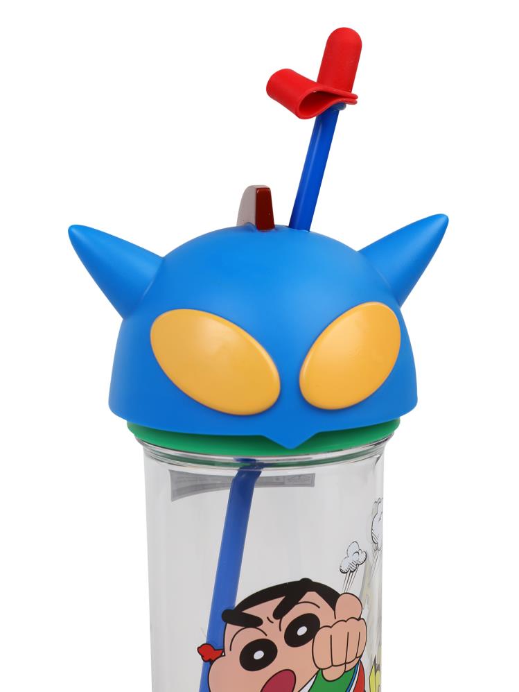 Vagonlife Crayon Shinchan Tritan Pipetli Matara 500 ml - Mavi