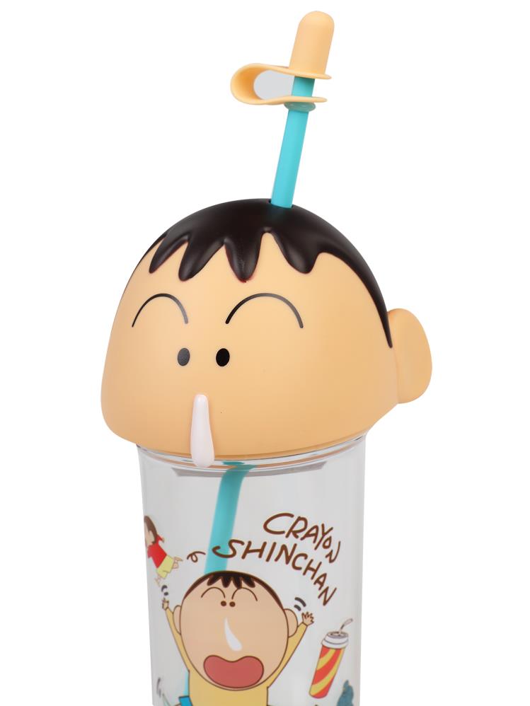 Vagonlife Crayon Shinchan Tritan Pipetli Matara 500 ml - Mavi
