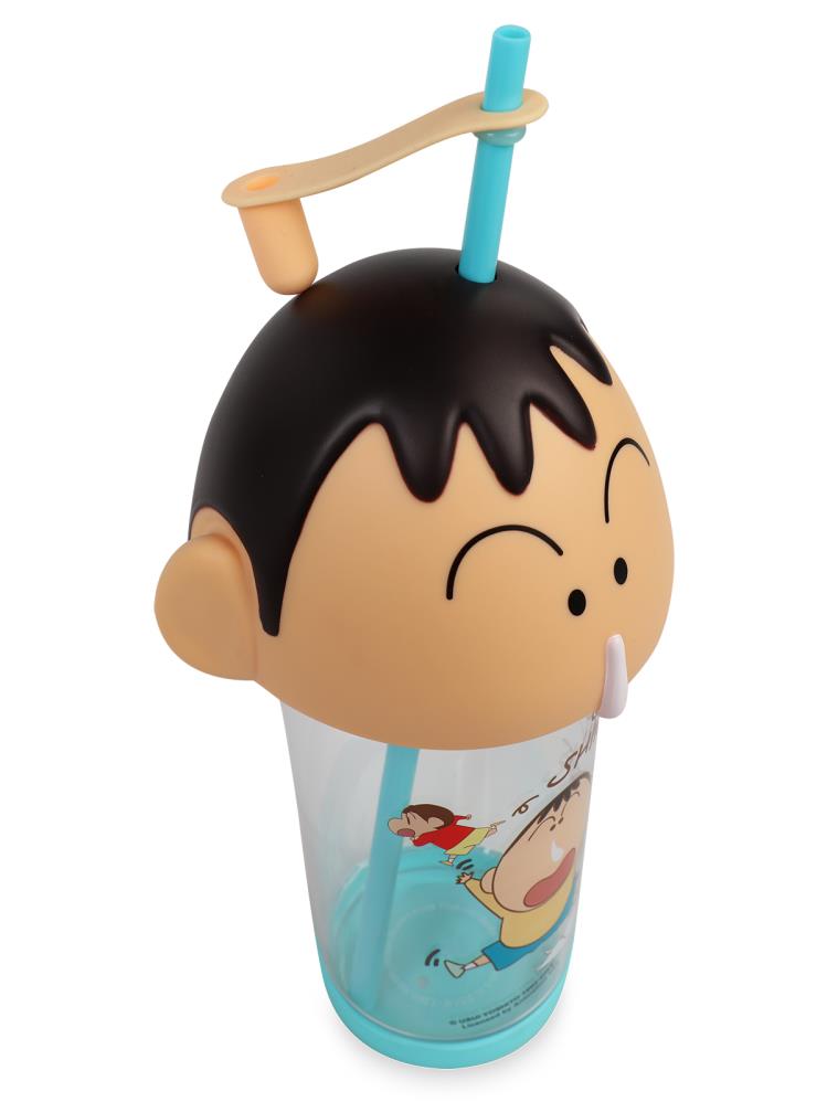 Vagonlife Crayon Shinchan Tritan Pipetli Matara 500 ml - Mavi
