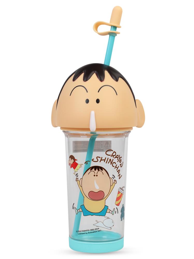 Vagonlife Crayon Shinchan Tritan Pipetli Matara 500 ml - Mavi