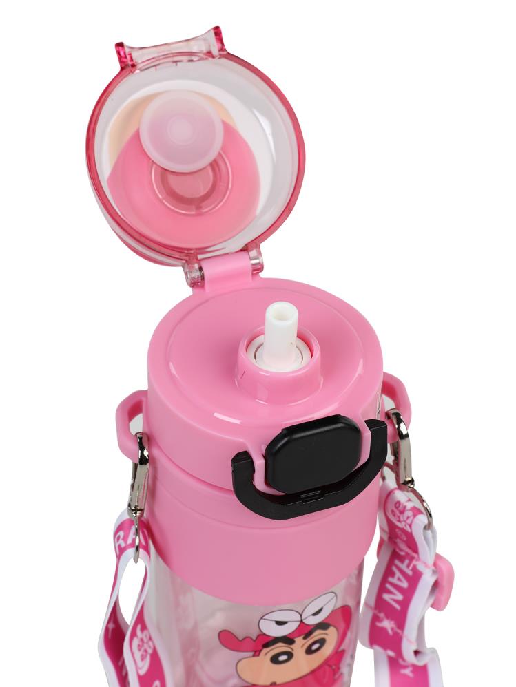 Vagonlife Crayon Shinchan Tritan Pipetli Matara 650 ml - Pembe