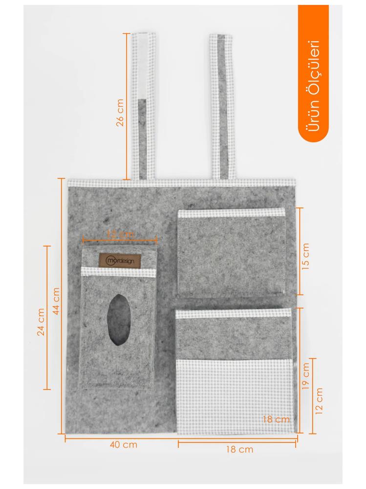 Mor Design Araç İçi Organizeri - Gri