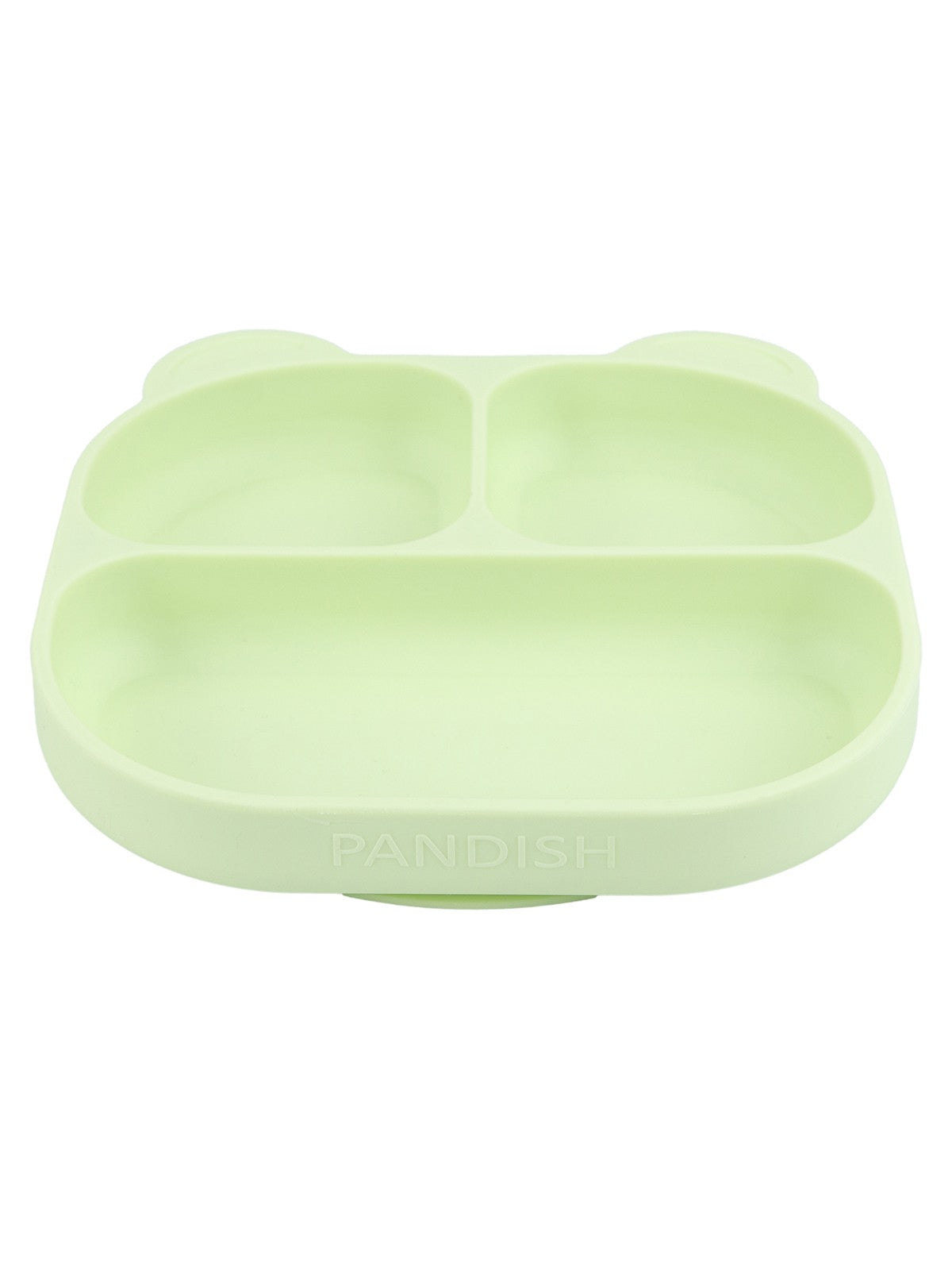 Pandish Vakum Tabanlı Silikon Mama Tabağı - Yeşil