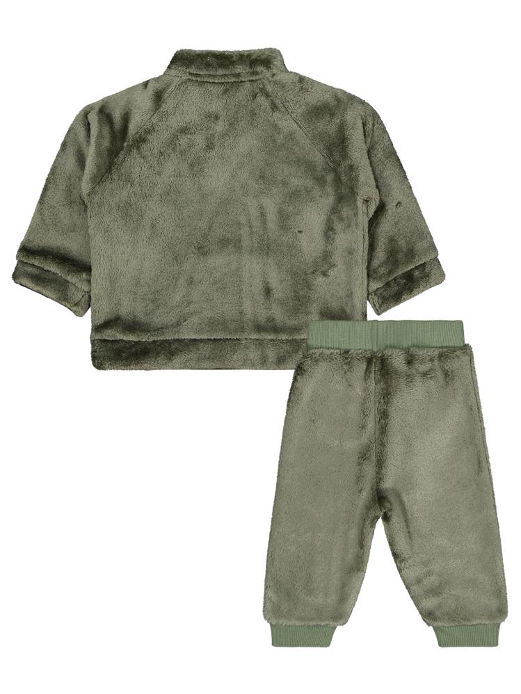 Civil Baby Yarım Fermuar 6-18 Ay Takım - Haki