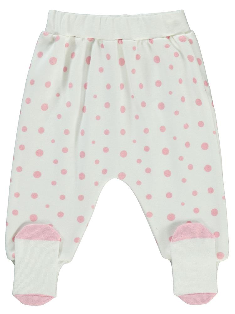 Civil Baby Puan Baskılı 1-6 Ay Tek Alt Bebe - Ekru