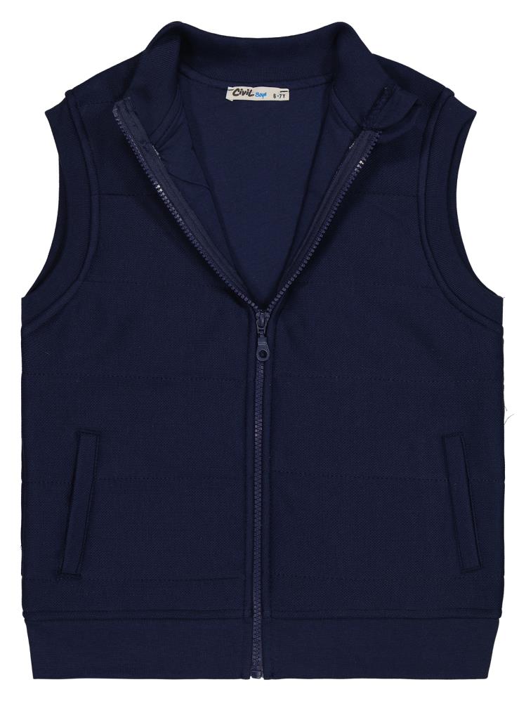 Civil Boys Kapitone Pike 10-13 Yaş Yelek - Lacivert