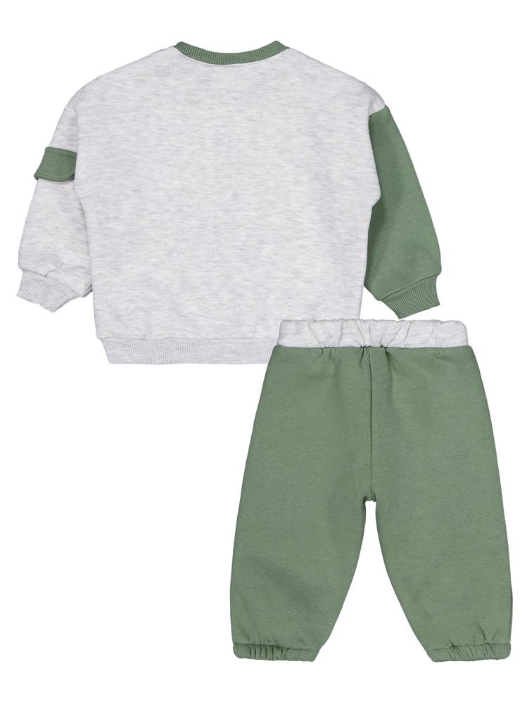 Civil Baby Skate Baskılı 6-18 Ay Takım - Haki