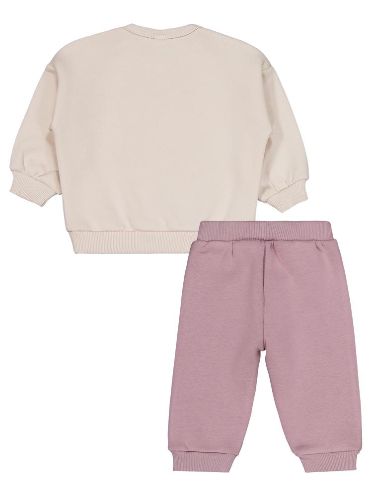 Civil Baby Dad's Princess Baskılı 6-18 Ay Takım - Bej