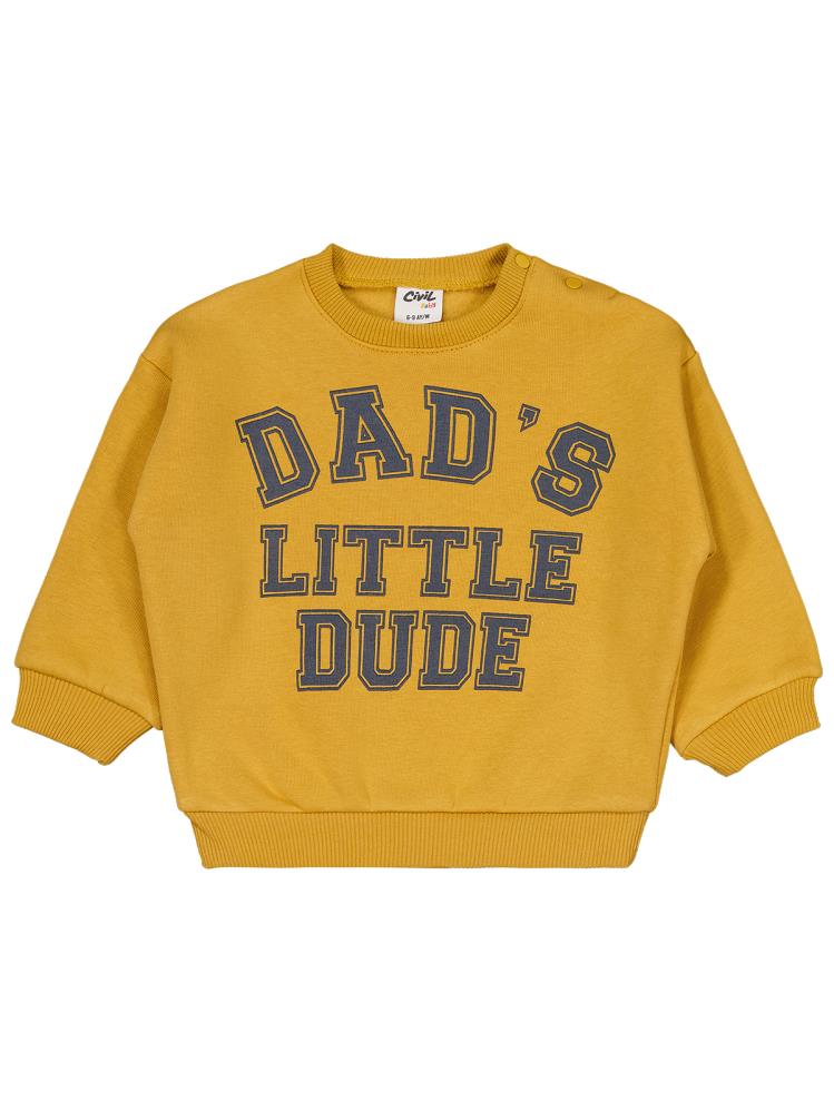 Civil Baby Dad's Little Dude 6-18 Ay Takım - Hardal