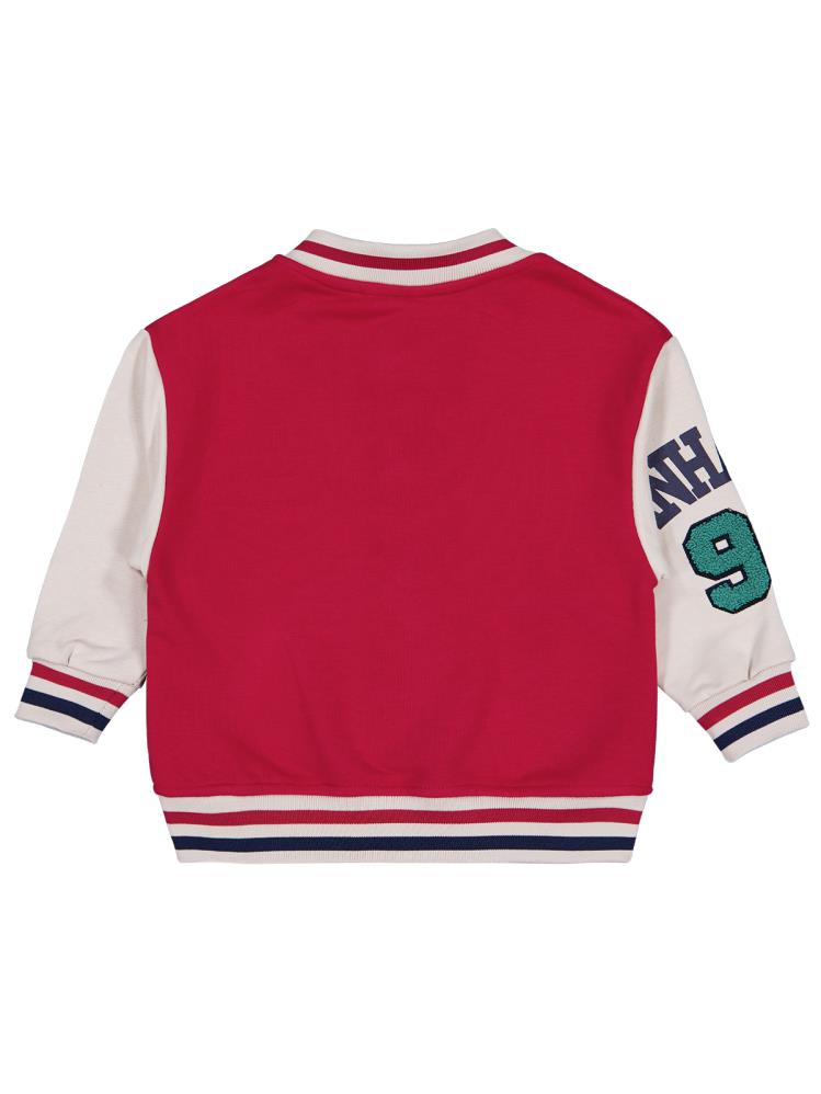 Civil Boys College Campus Baskılı Kolej 2-5 Yaş Hırka - Kırmızı