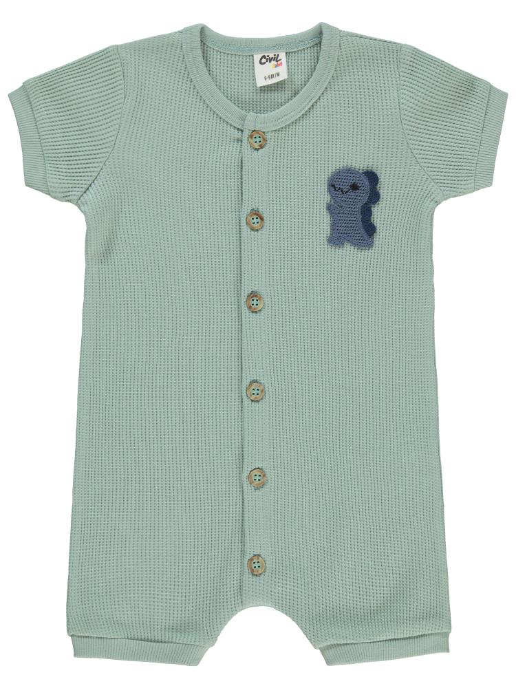 Civil Baby Mobil Aksesuarlı 6-18 Ay Tulum - Yeşil
