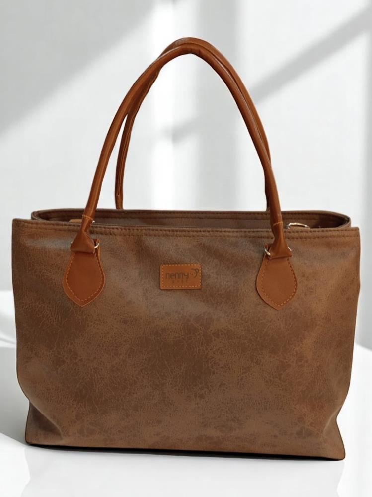 Nenny Baby Deri Anne Bebek Omuz Çantası - Kahve