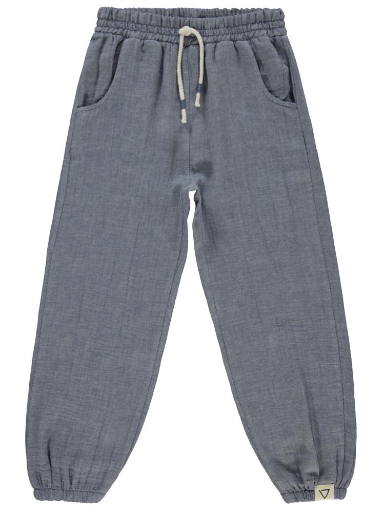 Civil Boys Cepli Süs Bağcıklı 6-9 Yaş Pantolon - Mavi